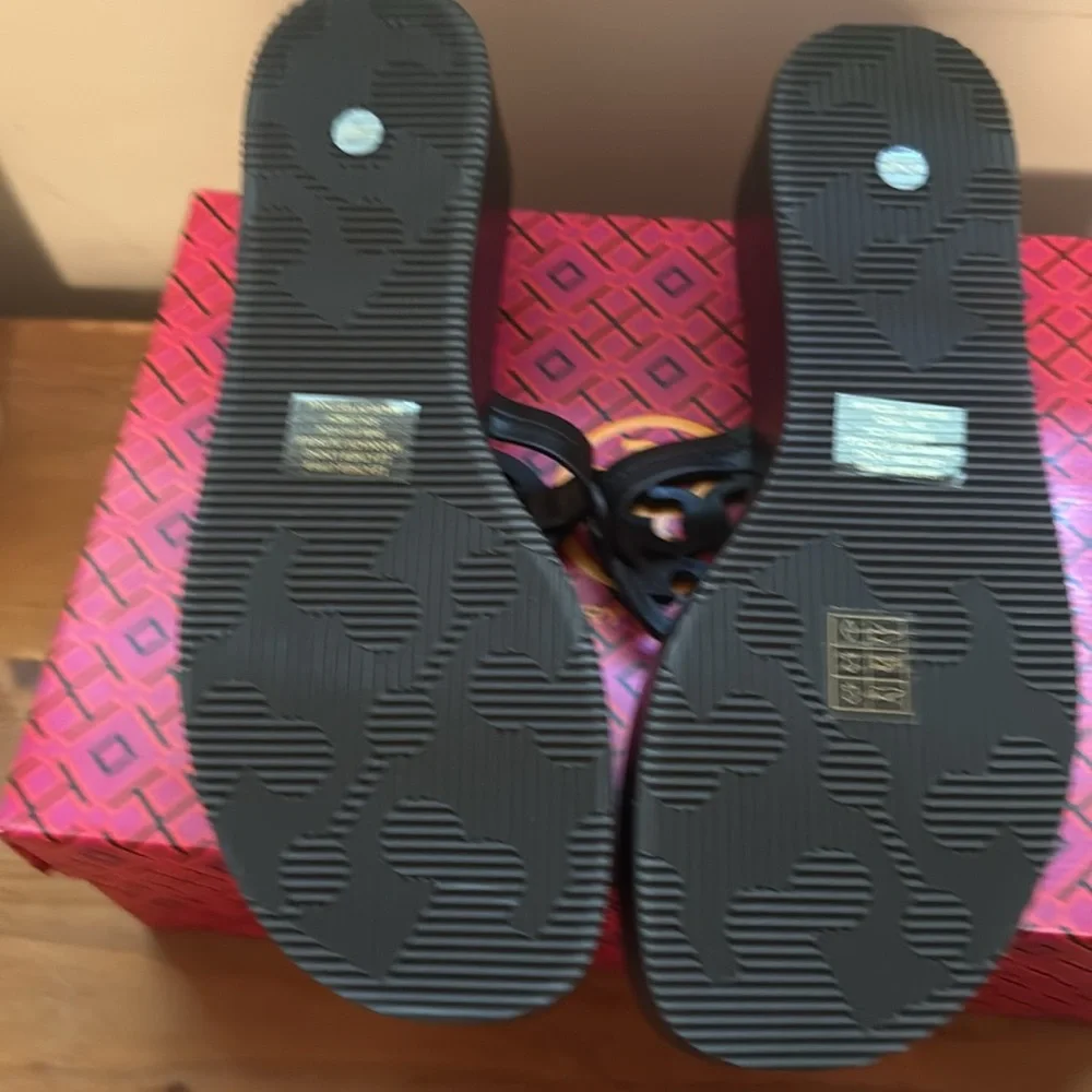 Tory Burch Dark Brown Platform Miller Sandals
